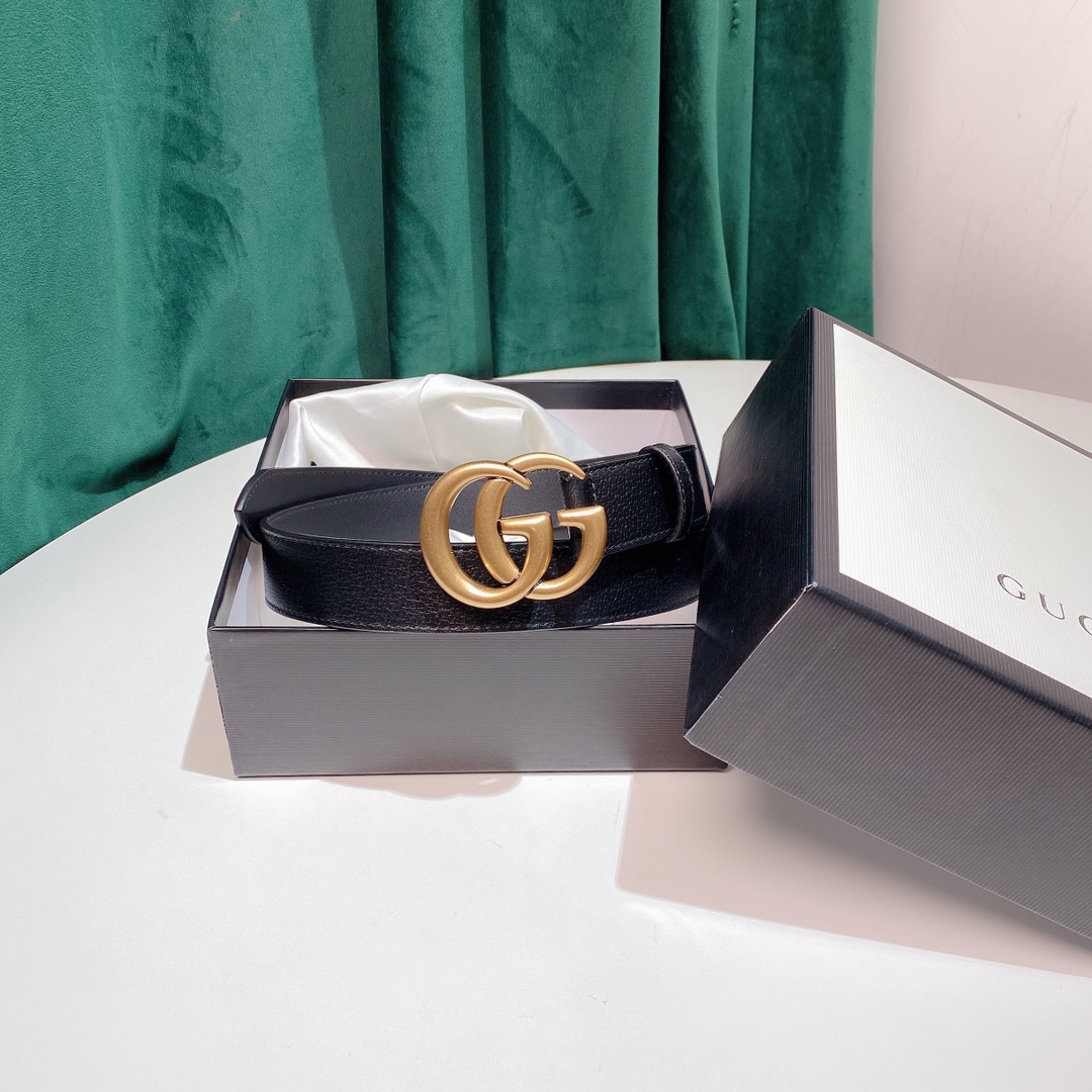 Cheap Replica Gucci Leather Belts width 3.0cm 155