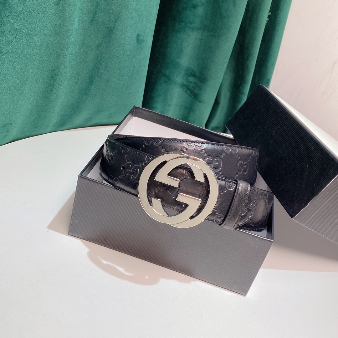 Cheap Replica Gucci Leather Belts width 3.8cm 145