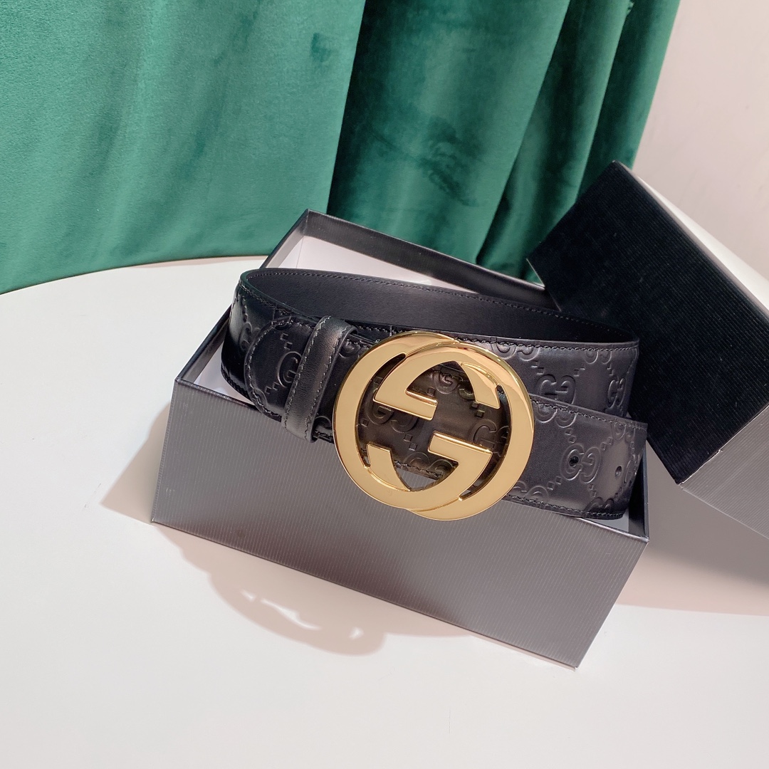 Cheap Replica Gucci Leather Belts width 3.8cm 146