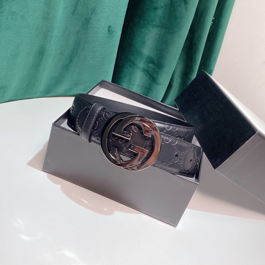 Cheap Replica Gucci Leather Belts width 3.8cm 147