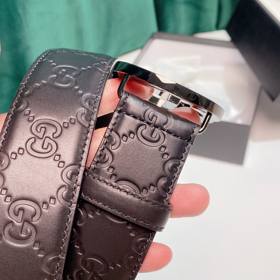 Cheap Replica Gucci Leather Belts width 3.8cm 147