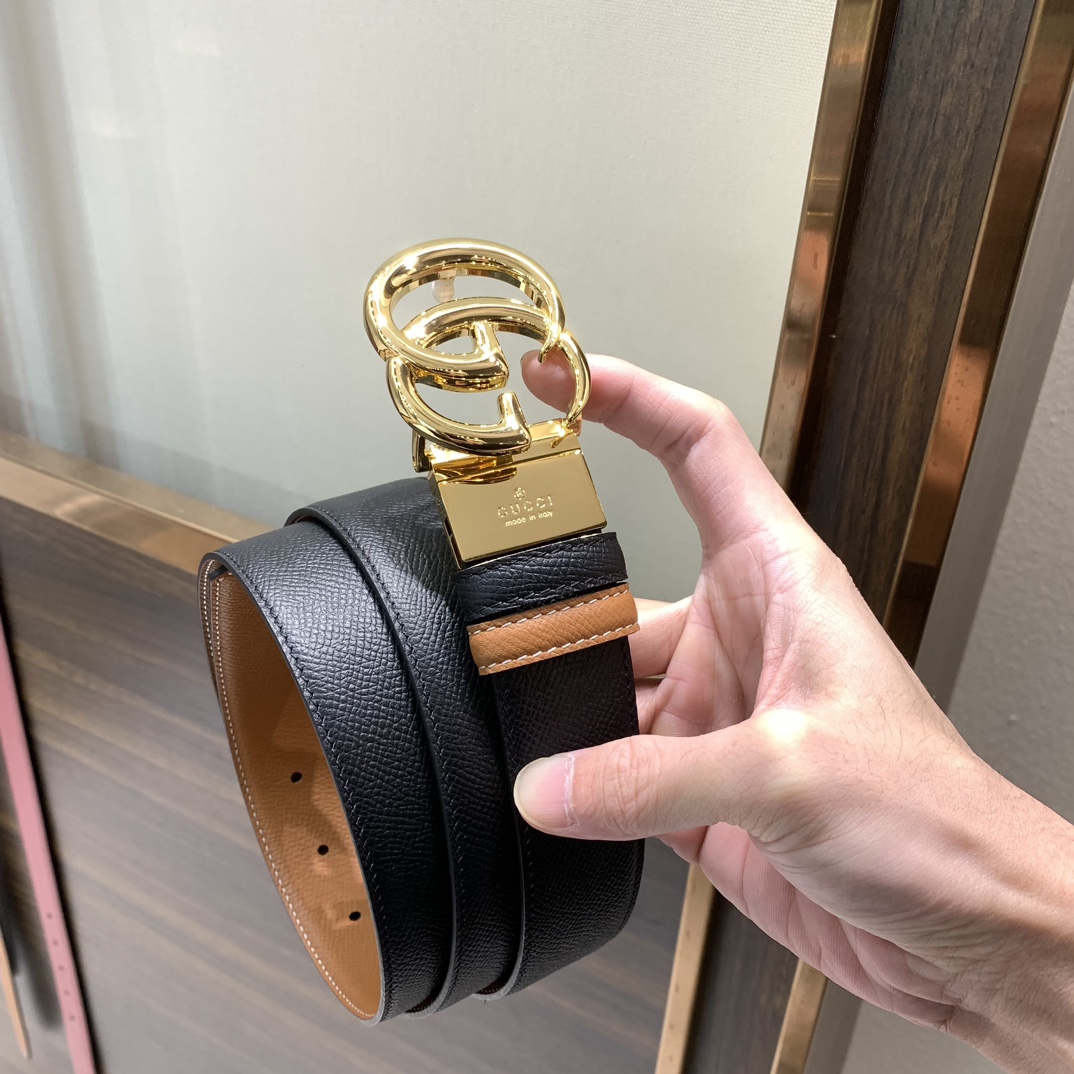 Cheap Replica Gucci Men Leather Belts Width 35mm 180