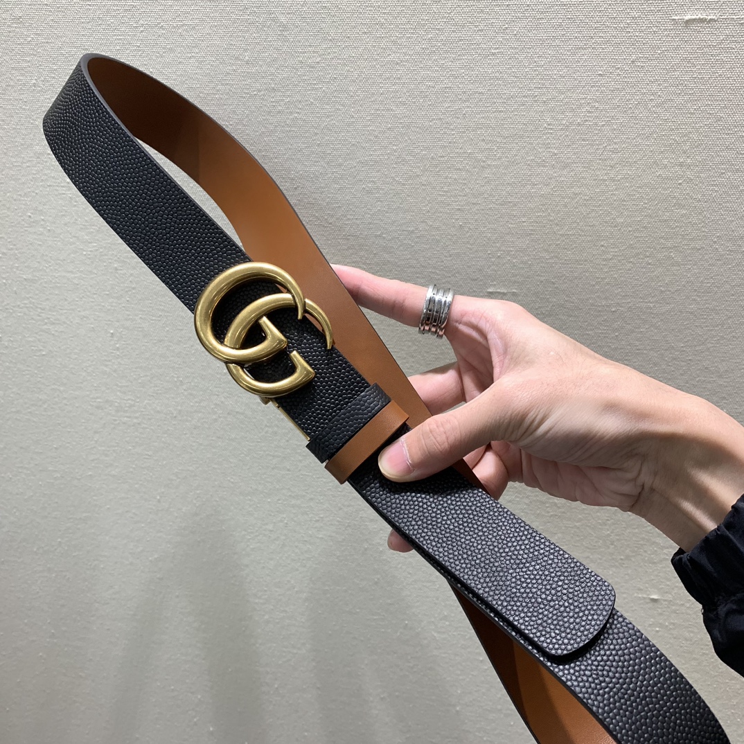 Cheap Replica Gucci Men Leather Belts Width 35mm 184