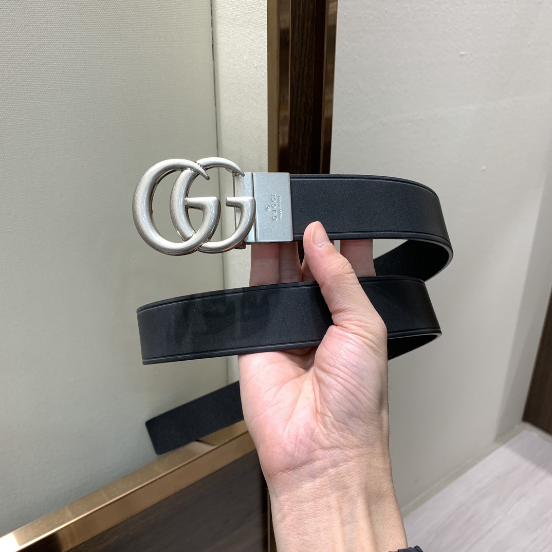 Cheap Replica Gucci Men Leather Belts Width 35mm 185