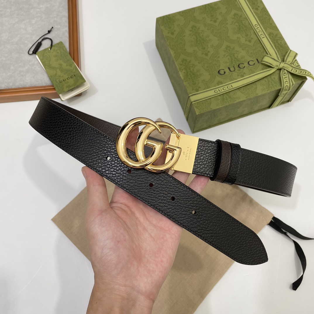 Cheap Replica Gucci Men Leather Belts Width 37mm 172