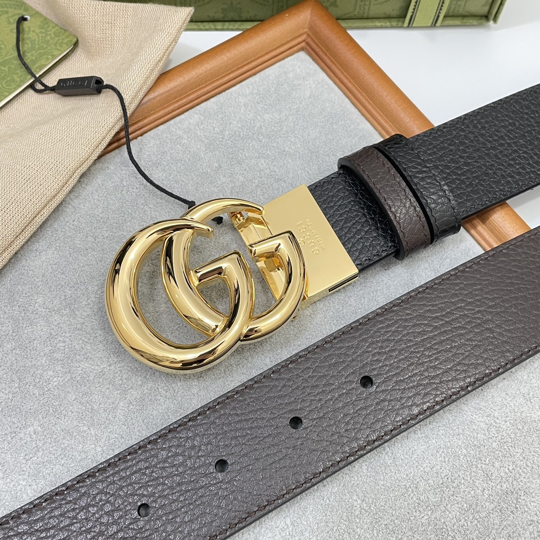 Cheap Replica Gucci Men Leather Belts Width 37mm 172