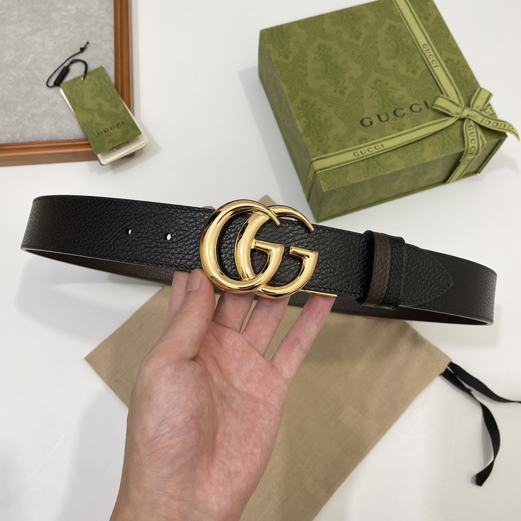 Cheap Replica Gucci Men Leather Belts Width 37mm 172