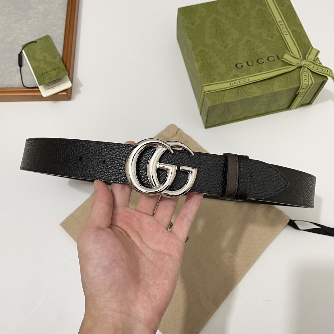 Cheap Replica Gucci Men Leather Belts Width 37mm 173