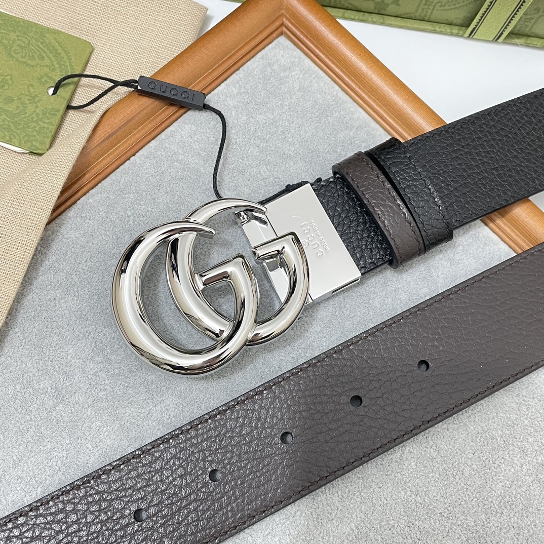 Cheap Replica Gucci Men Leather Belts Width 37mm 173