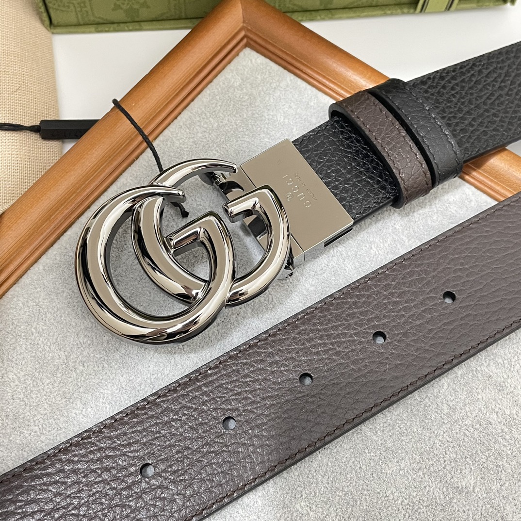 Cheap Replica Gucci Men Leather Belts Width 37mm 174