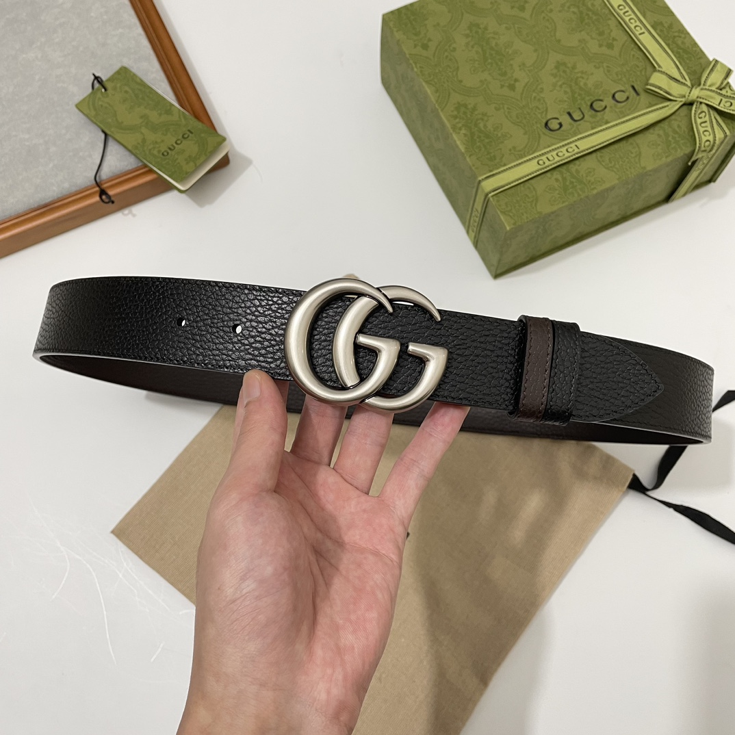 Cheap Replica Gucci Men Leather Belts Width 37mm 175