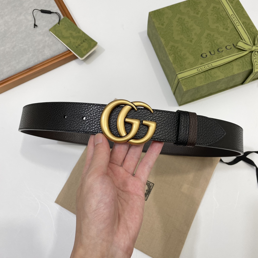 Cheap Replica Gucci Men Leather Belts Width 37mm 176