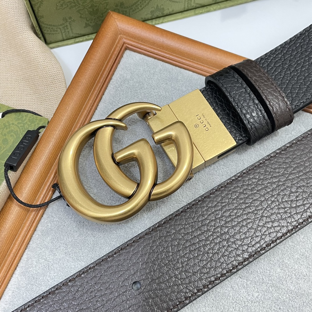 Cheap Replica Gucci Men Leather Belts Width 37mm 176