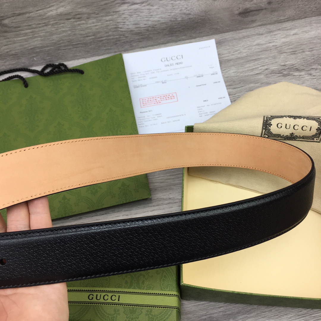 Cheap Replica Gucci Men Leather Belts Width40mm 193