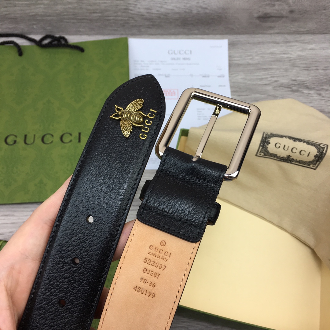 Cheap Replica Gucci Men Leather Belts Width40mm 193