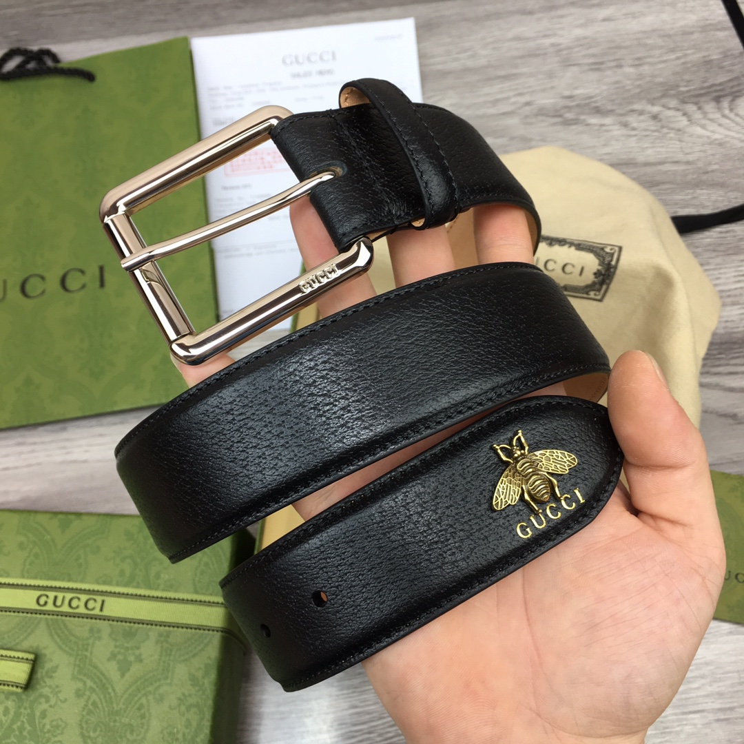 Cheap Replica Gucci Men Leather Belts Width40mm 193