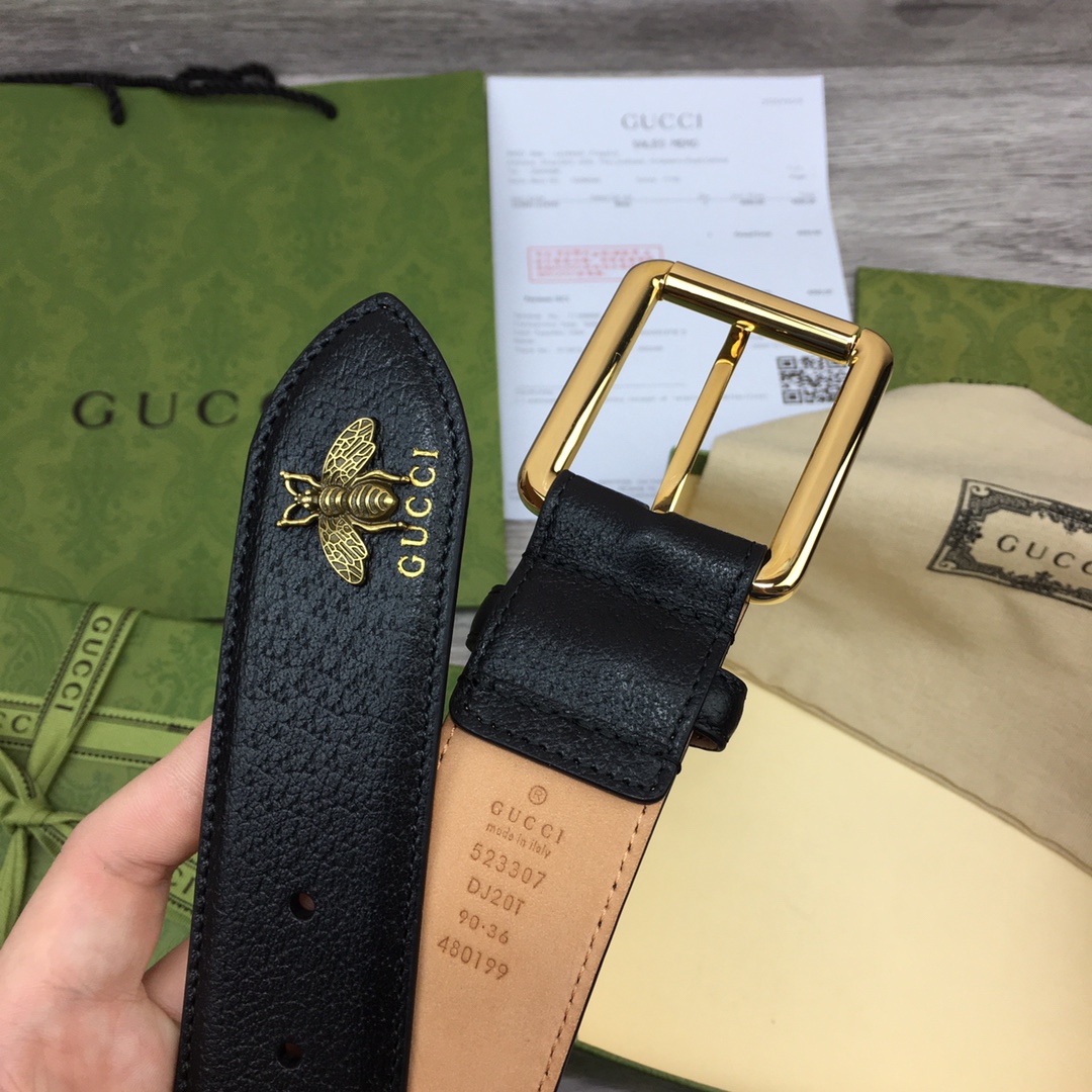 Cheap Replica Gucci Men Leather Belts Width40mm 194