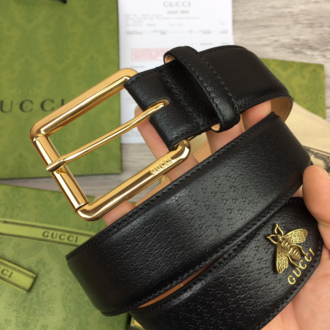 Cheap Replica Gucci Men Leather Belts Width40mm 194