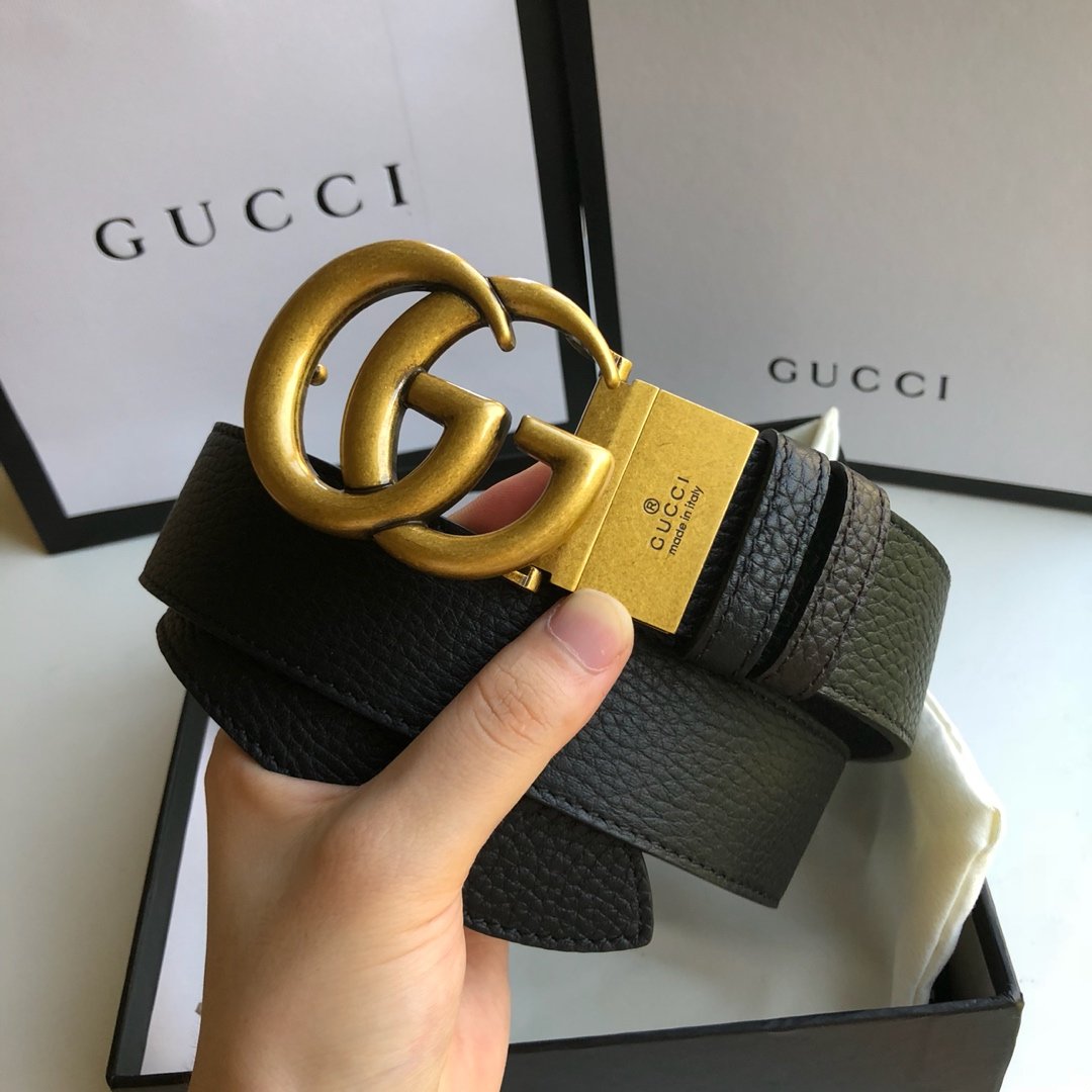 Cheap Replica Gucci Reversible Men Leather Belt Width 3.8cm 118