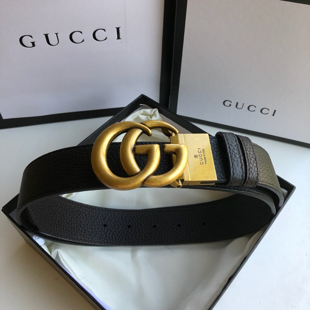 Cheap Replica Gucci Reversible Men Leather Belt Width 3.8cm 118