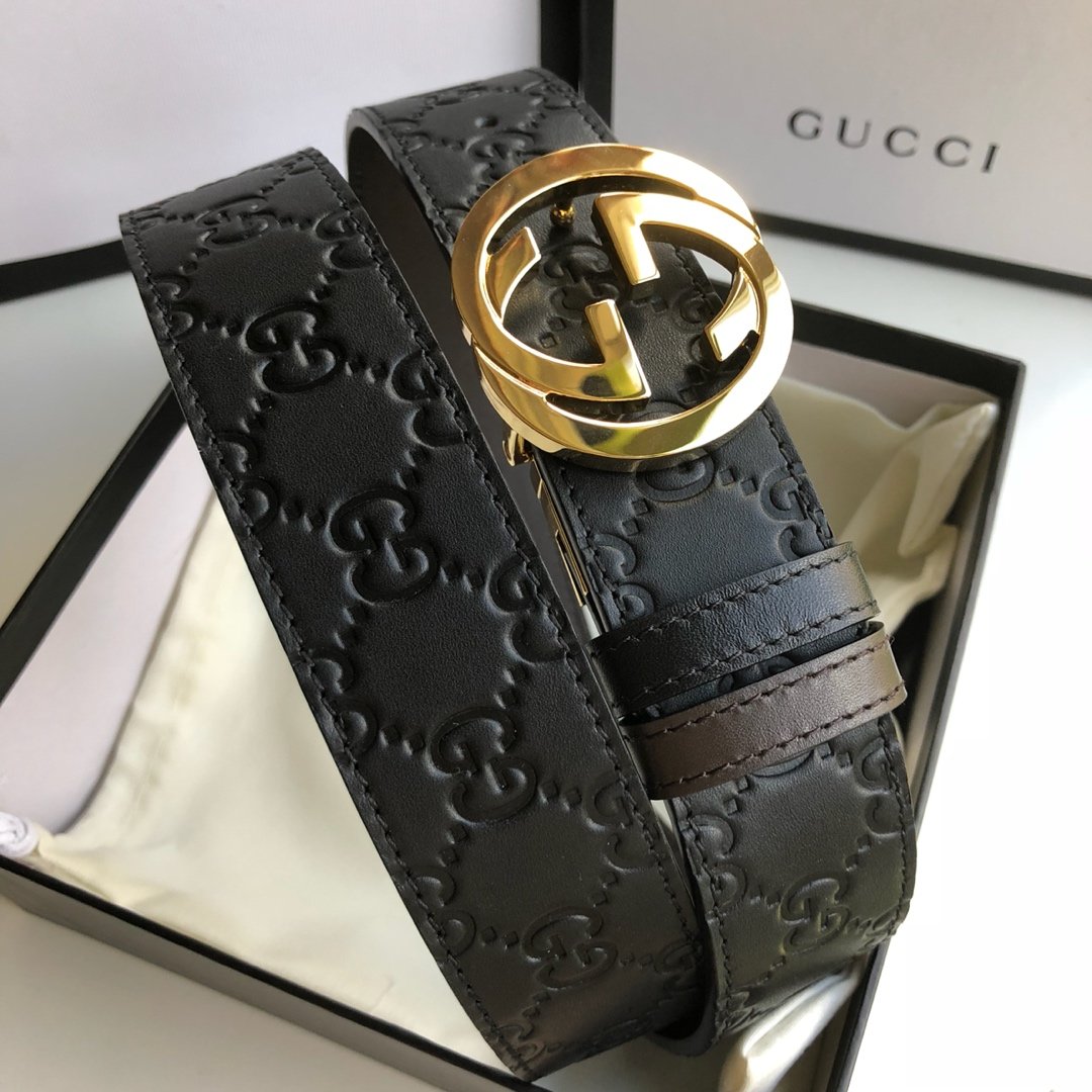 Cheap Replica Gucci Reversible Men Leather Belt Width 3.8cm 119