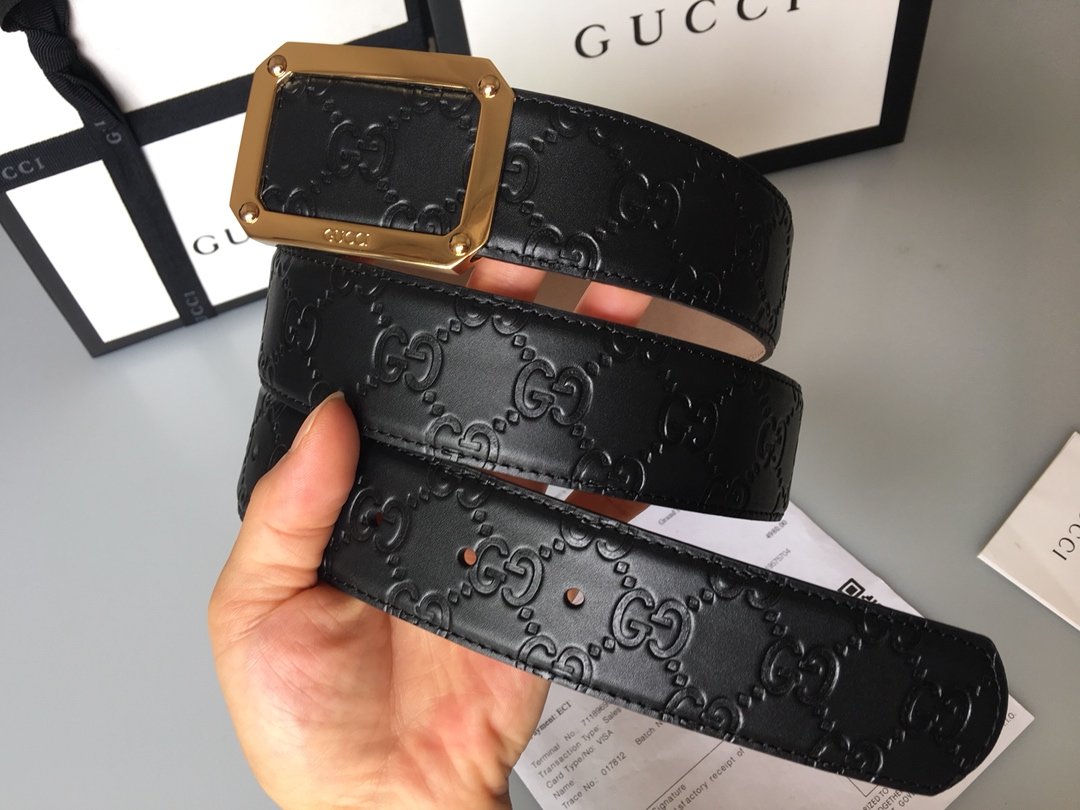 Cheap Replica Gucci Reversible Men Leather Belt Width 3.8cm 121