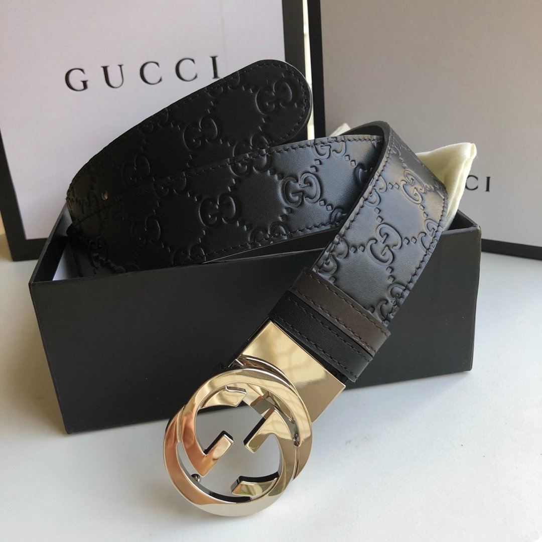 Cheap Replica Gucci Reversible Men Leather Belt Width 3.8cm 121