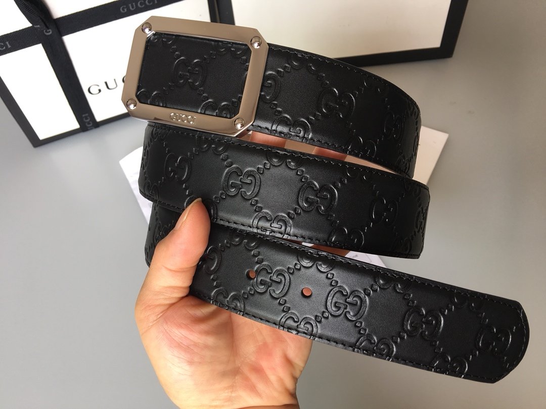 Cheap Replica Gucci Reversible Men Leather Belt Width 3.8cm 122