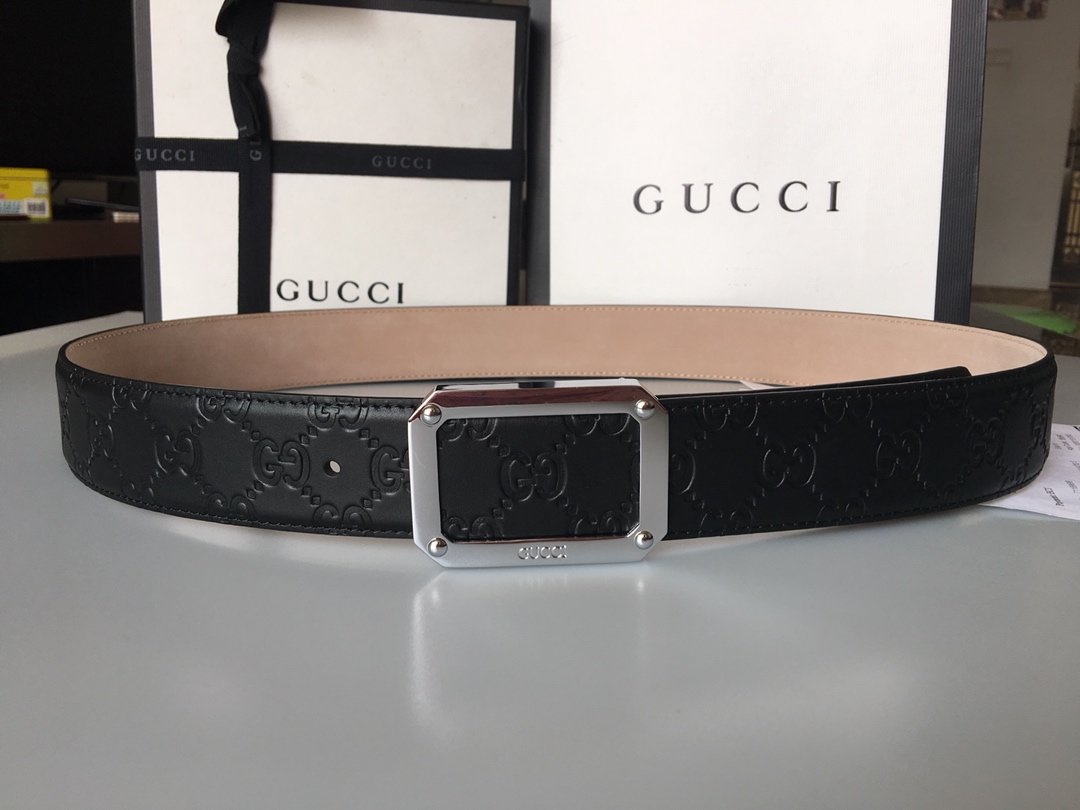 Cheap Replica Gucci Reversible Men Leather Belt Width 3.8cm 122