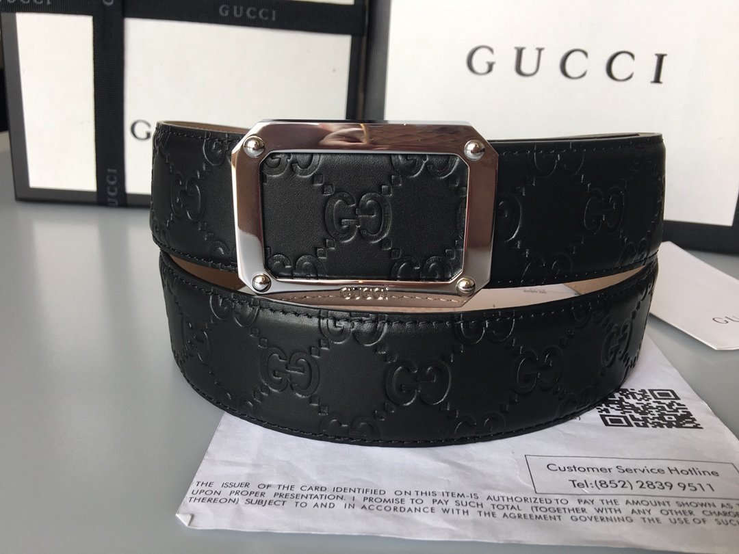 Cheap Replica Gucci Reversible Men Leather Belt Width 3.8cm 122