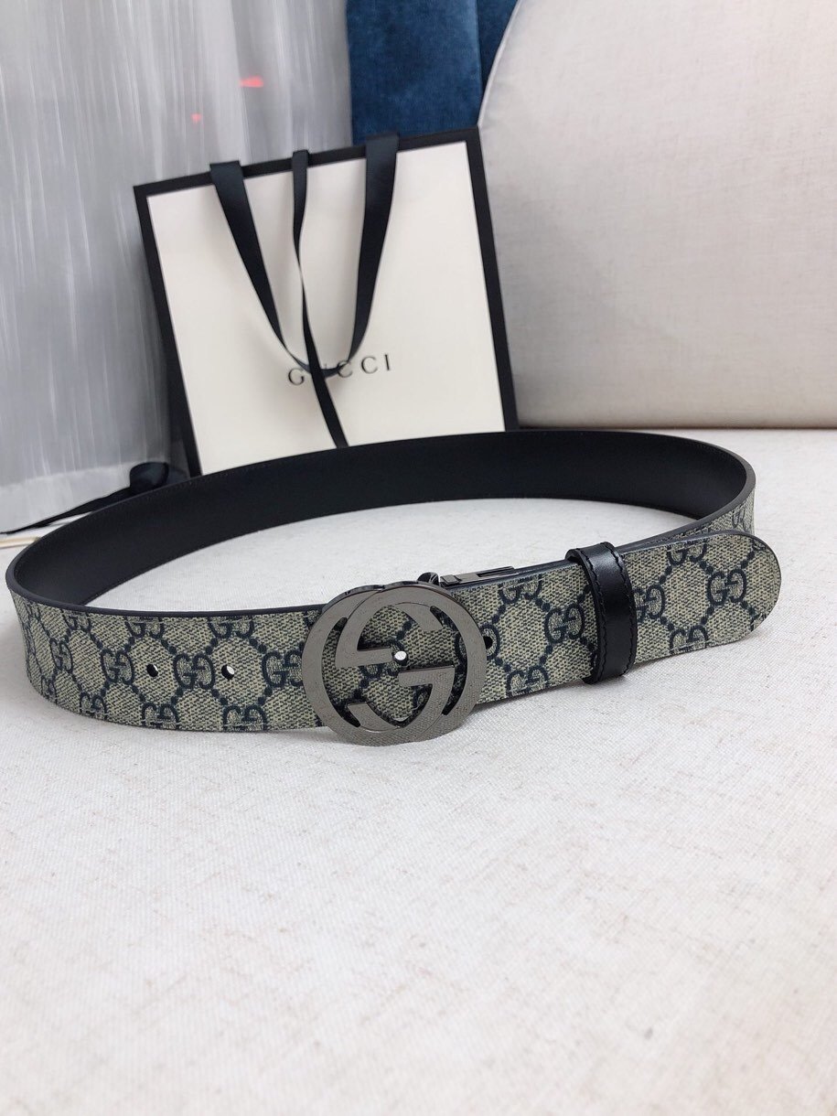 Cheap Replica Gucci Reversible Men Leather Belt Width 3.8cm 124