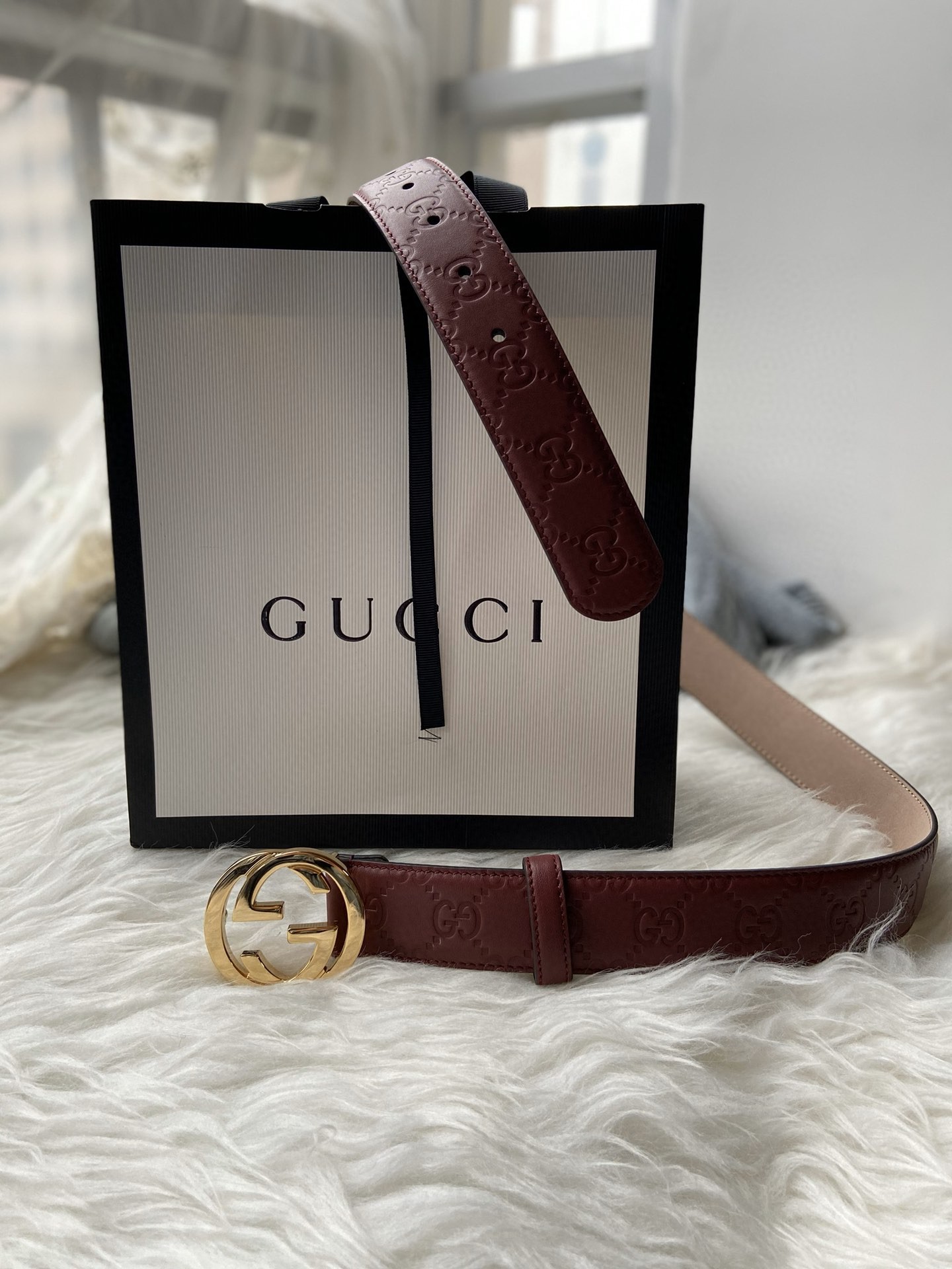 Cheap Replica Gucci Reversible Women Leather Belt Width 3.5cm 129