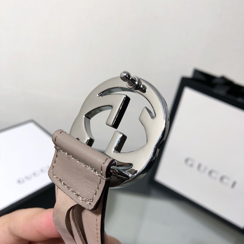 Cheap Replica Gucci Women Leather Belts Width 25mm 165