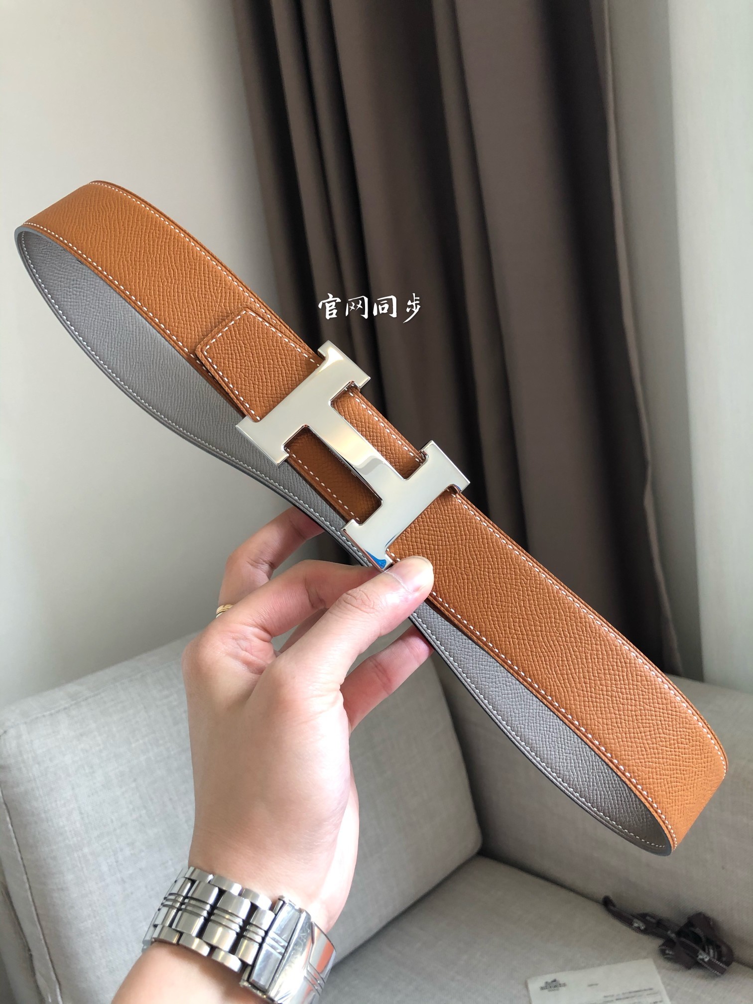 Cheap Replica Hermes Reversible Leather Men Belt Width 3.8cm 063