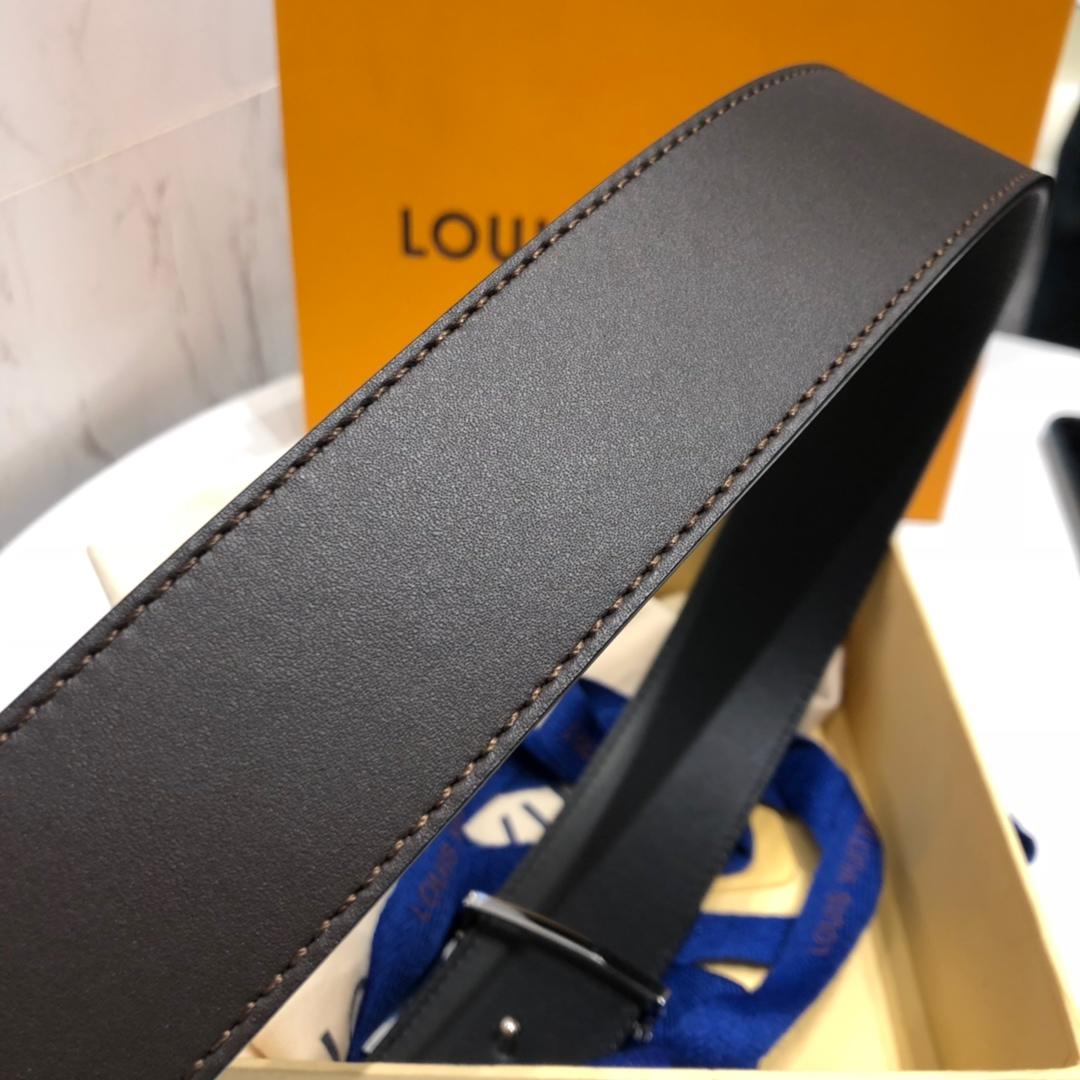 Cheap Replica Louis Vuitton Linitiales Men Leather Belt Width 3.5cm M6897S 066