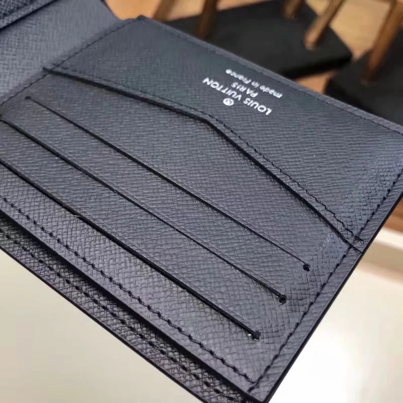 Cheap Replica Louis Vuitton M64005 Men Slender ID Wallet Ardoise Leather