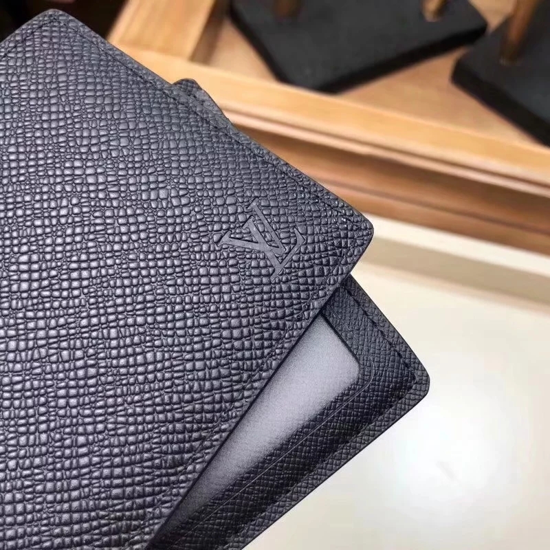 Cheap Replica Louis Vuitton M64005 Men Slender ID Wallet Ardoise Leather