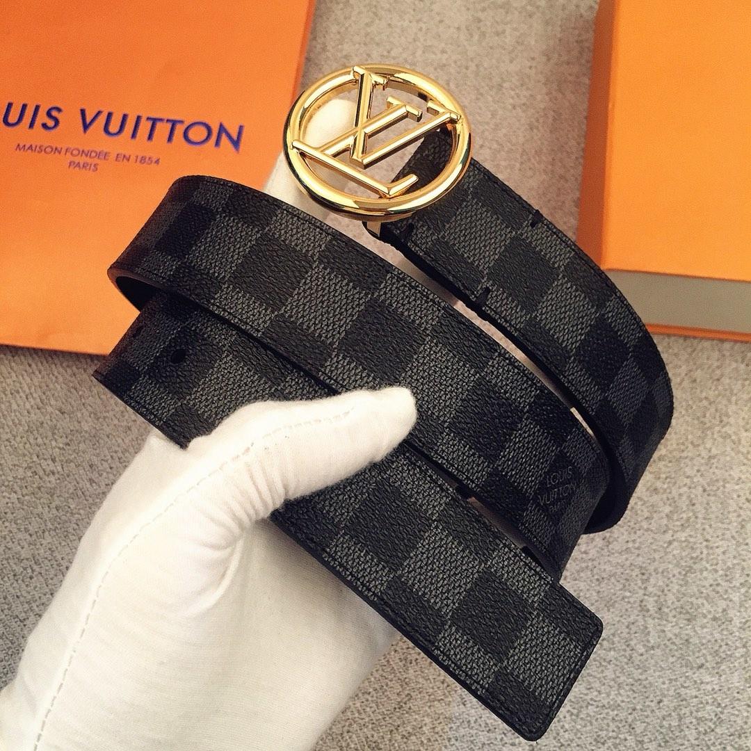 Cheap Replica Louis Vuitton Men Leather Belt Width 074