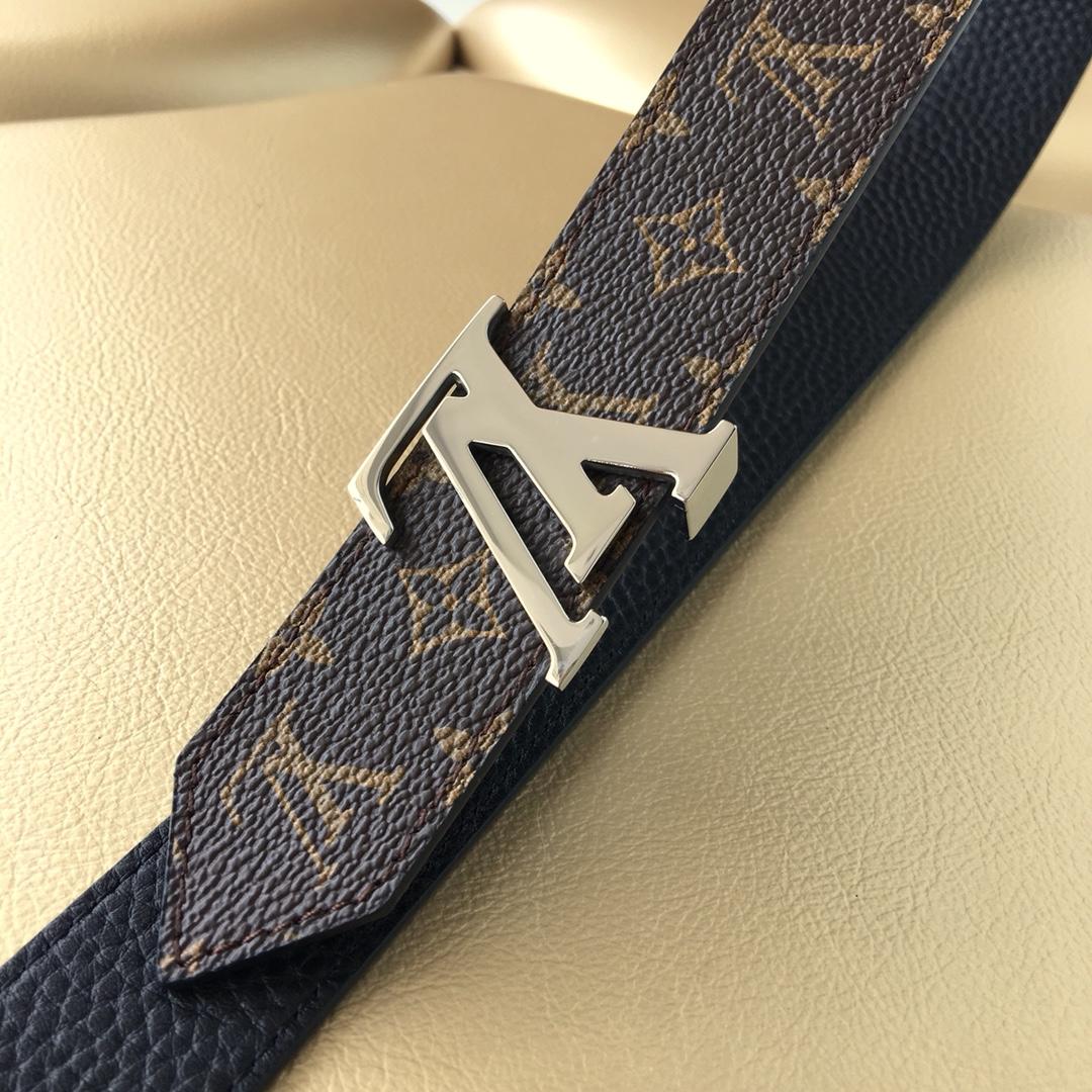 Cheap Replica Louis Vuitton Men Leather Belt Width 3cm 076