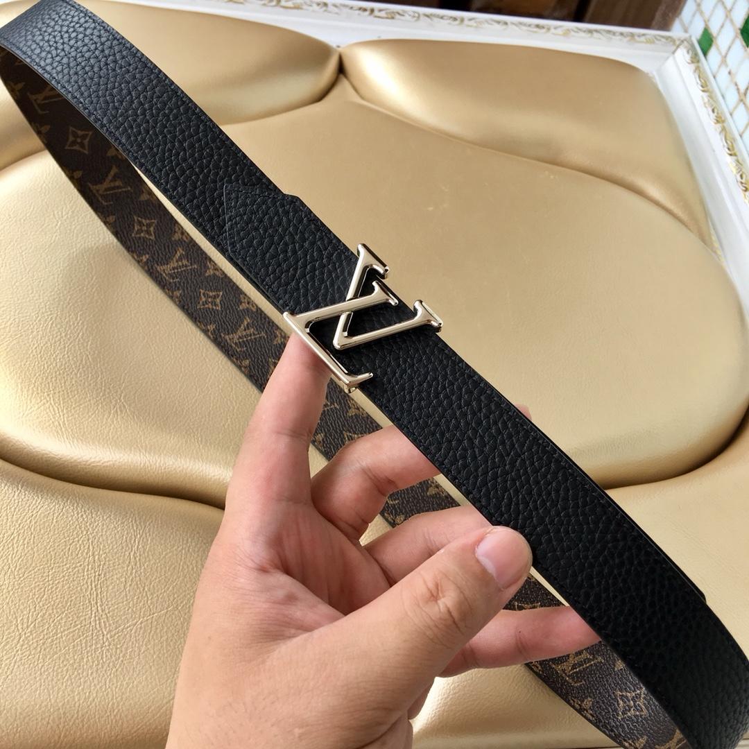 Cheap Replica Louis Vuitton Men Leather Belt Width 3cm 080