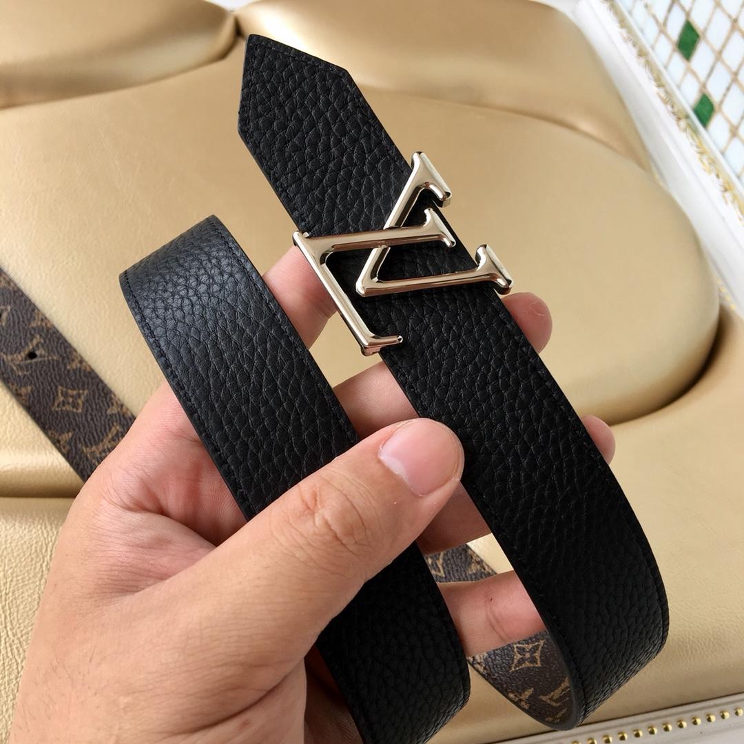 Cheap Replica Louis Vuitton Men Leather Belt Width 3cm 080