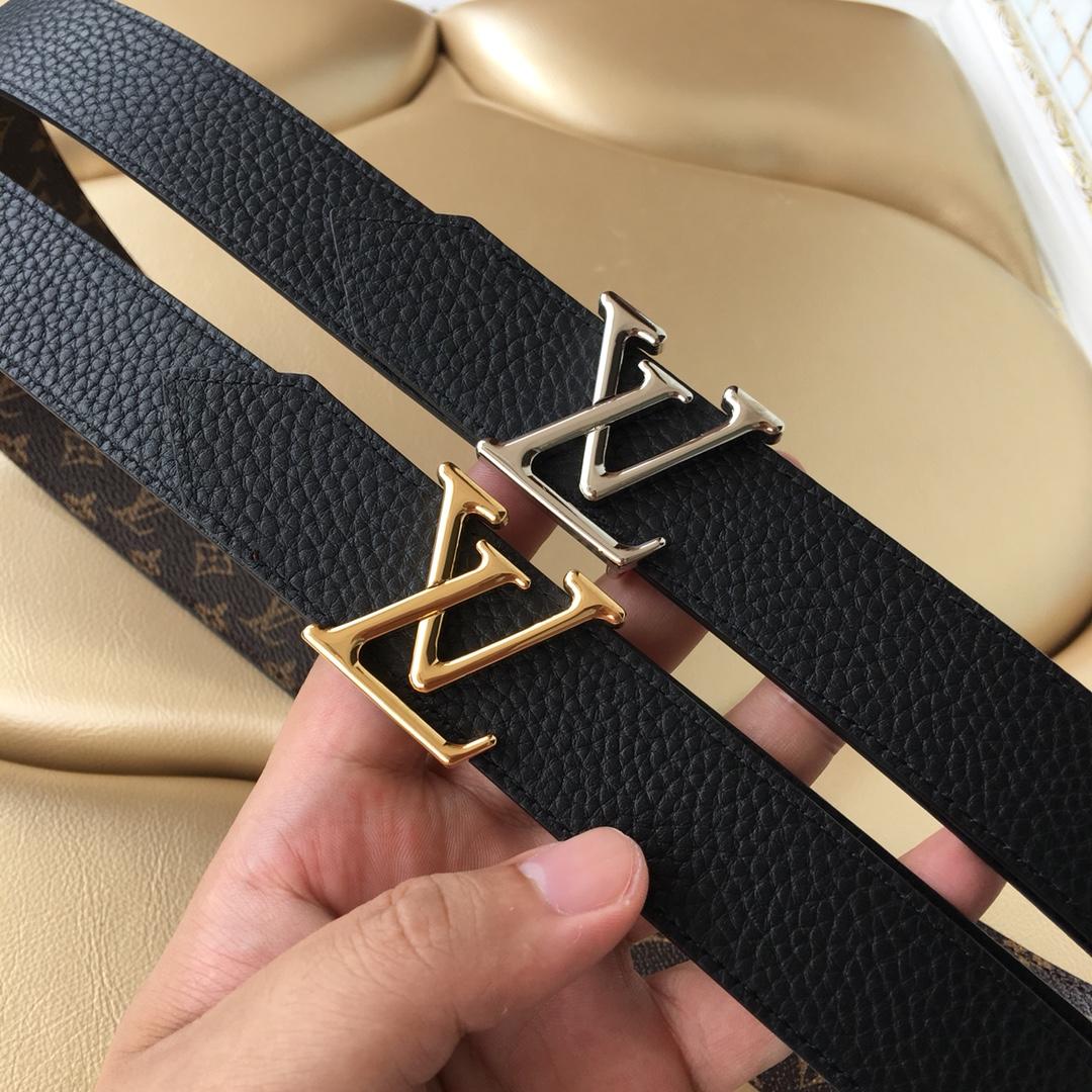 Cheap Replica Louis Vuitton Men Leather Belt Width 3cm 080