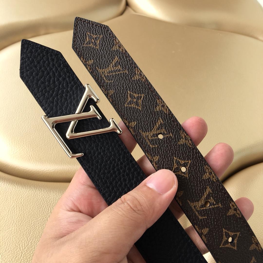 Cheap Replica Louis Vuitton Men Leather Belt Width 3cm 080