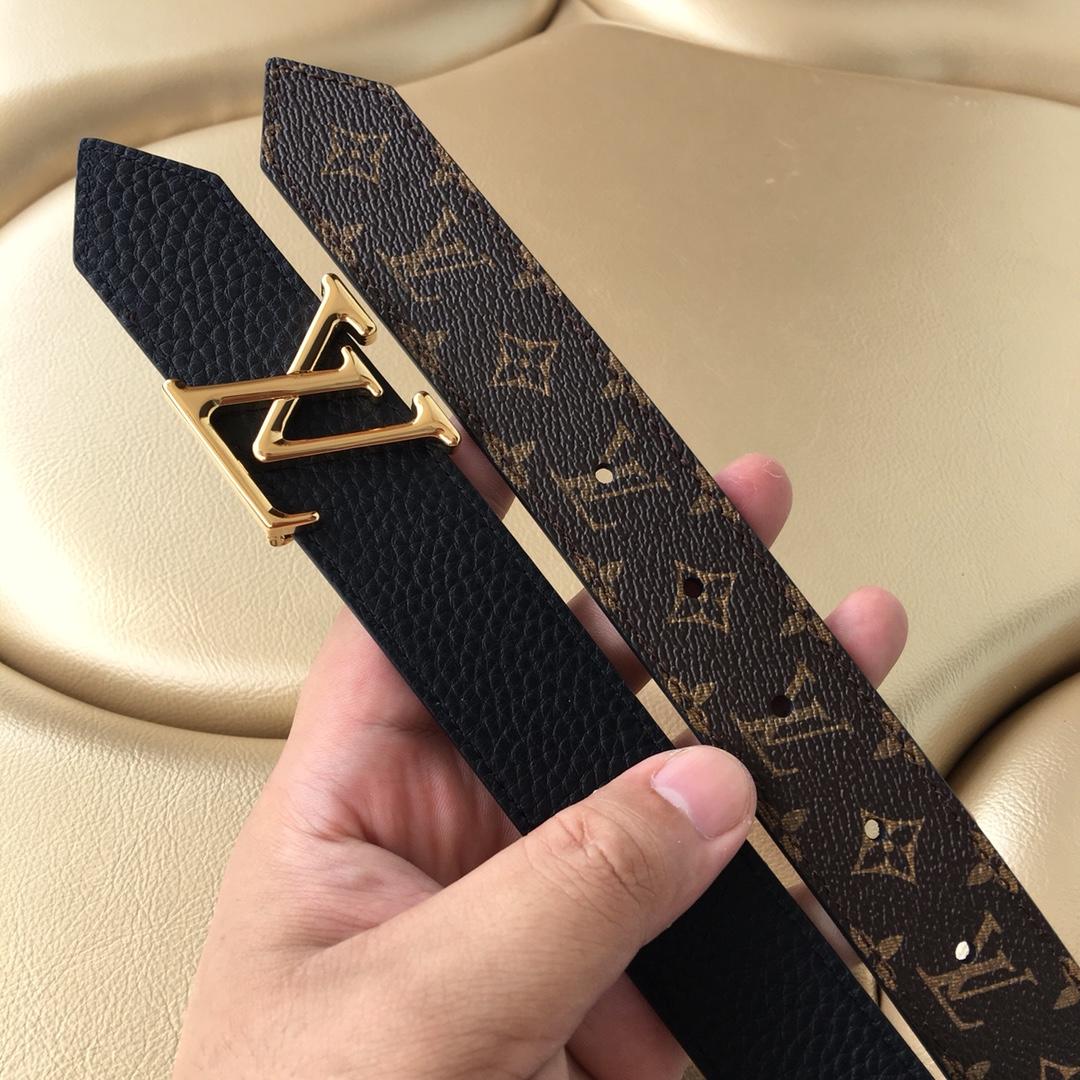 Cheap Replica Louis Vuitton Men Leather Belt Width 3cm 081