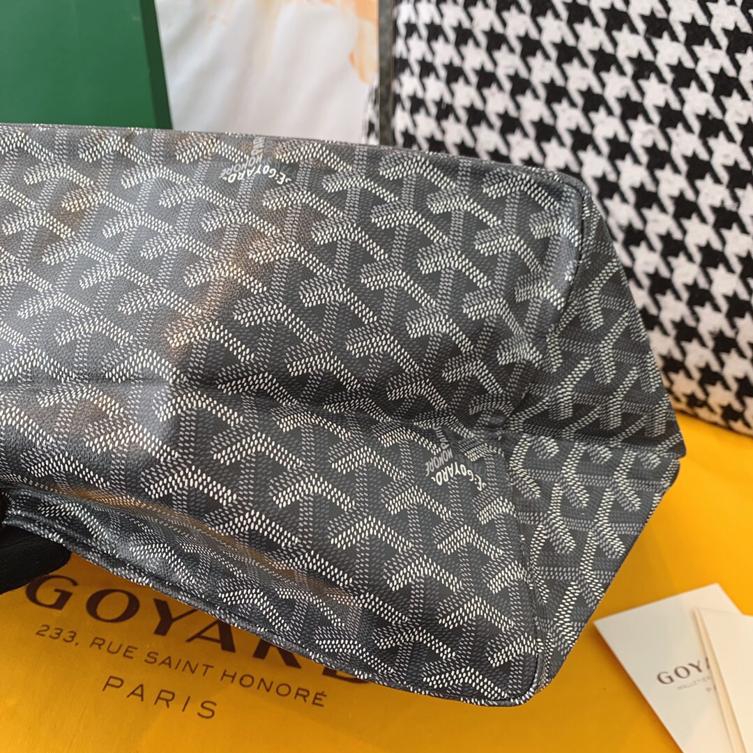 Classica Goyard Saint Louis GM Tote Bag Classic Goyardine Canvas Gray