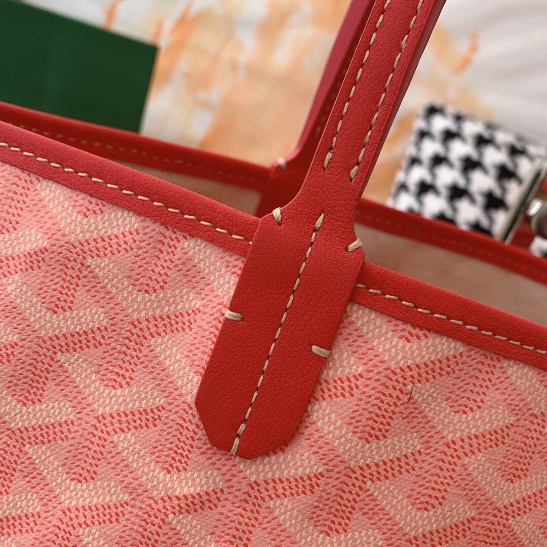 Classica Goyard Saint Louis GM Tote Bag Classic Goyardine Canvas Pink