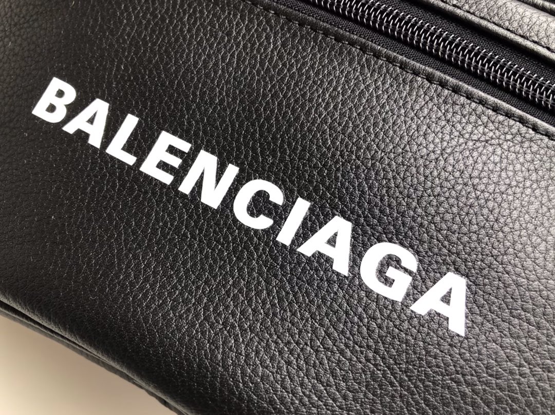 Copy Balenciaga Fashion Leather Belt Pack Black Most Popular