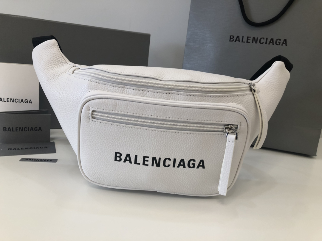 Copy Balenciaga Fashion Leather Belt Pack White Most Popular