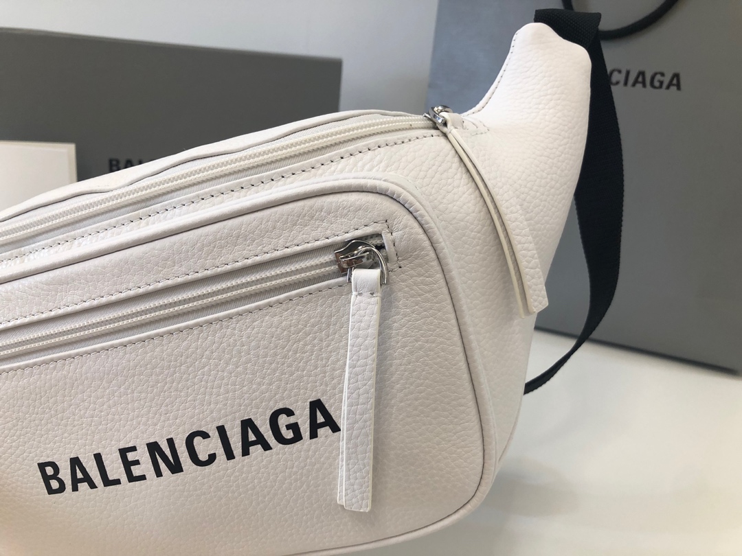 Copy Balenciaga Fashion Leather Belt Pack White Most Popular