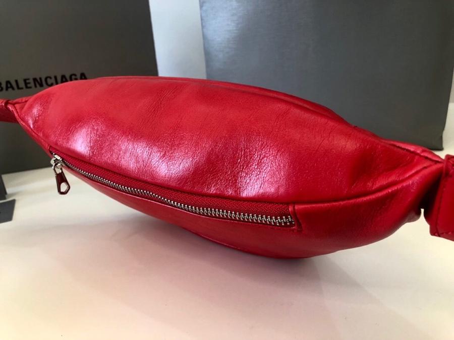 Copy Balenciaga Women Soft XS Beltpack in Red Nappa Leather